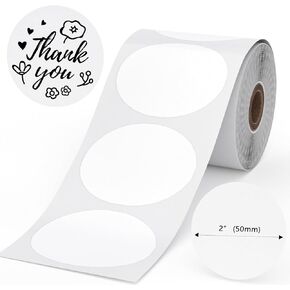 Phomemo Color 2" Yellow Thermal Labels for Shipping Label Printer - Commercial Grade Custom Yellow Stickers - Personalized Stickers Labels for Small Business Supplies - 750 Labels/Roll