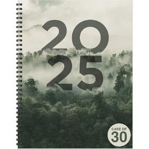 TF PUBLISHING 2025 Gardenia Large Weekly Monthly Planner - Monthly Life Planner for School or Work with 2 Page Spreads - 12 Month Calendar and Planning Prompts - 9in x11in