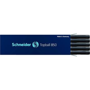 Schneider Topball 850 Rollerball Pen Refill 0.5 mm/Black Pack of 10