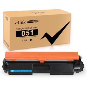 v4ink 2PK Compatible 051 Toner Cartridge Replacement for Canon 051 2168C001 CRG-051 Toner Cartridge Black for Canon ImageCLASS MF269dw MF267dw MF264dw LBP162dw LBP161dn LBP160 MF260 Printer