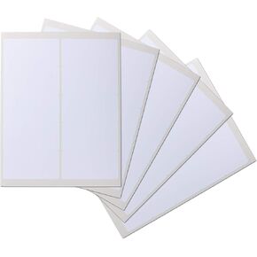 Waterproof Shipping Labels, 50 Rectangles, 4x2 Inches, Oil Proof, Highly Durable Blank Stickers