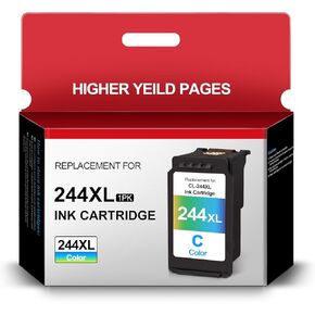 244XL Ink Cartridge for Canon Printer Ink CL-244 for Canon CL244 XL Compatiblefor MG2522 MG2500 MG2520 MX490 MX492 TR4520 TR4522 TS3322 TS3122 TS3100 Printer (1 Color)