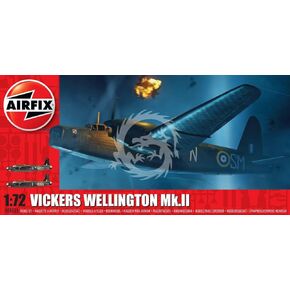 Airfix Model Airplane Kit Gift Set - A08019A Vickers Wellington Mk.IA/C, Plastic Plane Model Kits for Adults & Kids 14+, Skill Level 3, 1:72 Scale WW2 Military Aircraft Models - Real Aeroplane Models