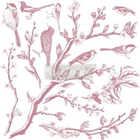 Redesign Decor Clear-Cling Stamps - Springtime for Wall Paint Wall Art Furniture Decorative nightstand Bed Side Stand Large Vanity Table Set Makeup Vanity Dressing Table Computer Desk