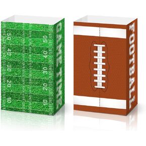 KALEFO Football Gift Bags Party Favor Sports Goodie Snack Treat Candy Paper Super Supplies Birthday Baby Shower Decorations (24PCS)