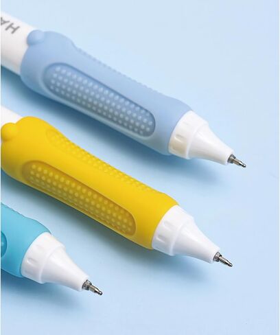 3 Pcs Erasable Gel Ink Pens Cute Retractable Pens Anti-slip Grip Pens 0.5mm Fine Point Pen Black Ink Writing Pens Office School Pens for Kids Women Girls Boys Pens (Blue-Black Ink) in Saudi Arabia