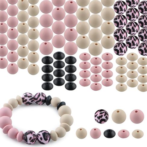 Sunrony 100pcs حبات السيليكون بالجملة 12 مم 15 مم ، وعدس عباد الشمس الأصفر حبات السيليكون لصنع سلسلة المفاتيح وحرف سوار الأقلام in Kuwait