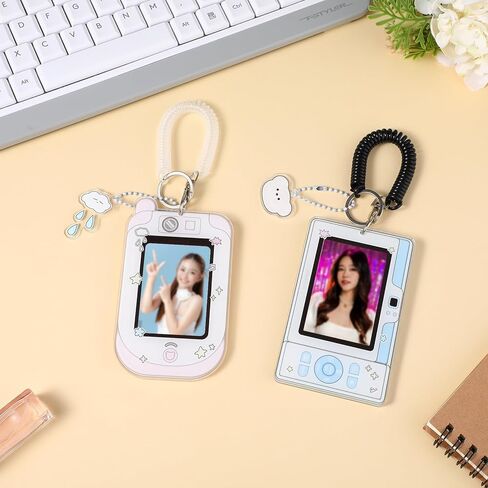 2 PCS Cartoon Photocard Holder ، حامل شارة KPOP 3 بوصة النمط الكوري على النمط الكوري حامل بطاقة بطاقة هوية حامل الأكمام الواقية من الأكمام الضوئية حامل السحابة in Kuwait