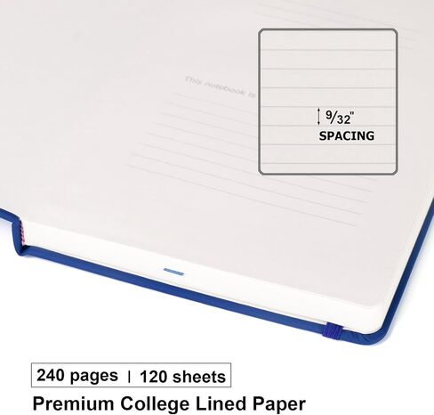 Comix 6 Pack Clined Journal Notebooks ، 240 صفحة ، 5.4 × 8.3 بوصة ، أزرق بحرية ، دفاتر تنفيذية متوسطة ، الكلية الكلاسيكية المحكم للكتابة in Kuwait