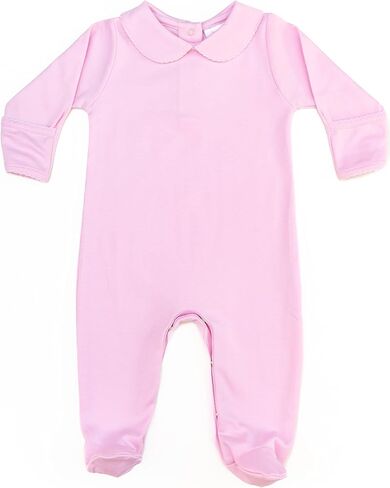 ربطة قدم مع ياقة مصنوعة من قطن بيما بنسبة 100% (الولايات المتحدة، العمر، حديثي الولادة، الشاي الأخضر) in Kuwait