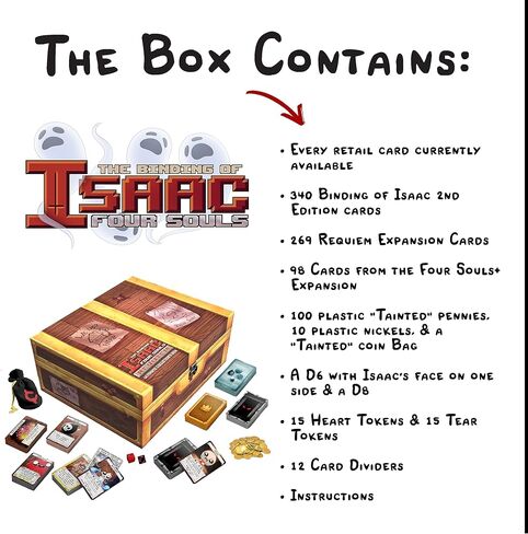 The Binding of Isaac: Four Souls+ (2nd Edition) - Expansion, Strategy Card Game, Officially Licensed, Ages 13+, 1-4 Players, 30 Min in Kuwait