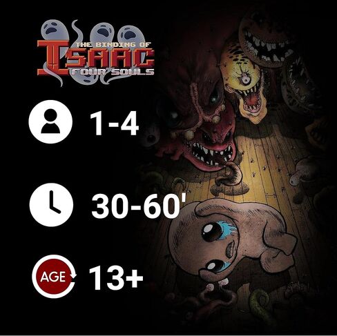 The Binding of Isaac: Four Souls+ (2nd Edition) - Expansion, Strategy Card Game, Officially Licensed, Ages 13+, 1-4 Players, 30 Min in Kuwait