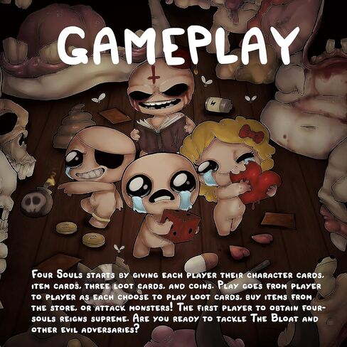 The Binding of Isaac: Four Souls+ (2nd Edition) - Expansion, Strategy Card Game, Officially Licensed, Ages 13+, 1-4 Players, 30 Min in Kuwait