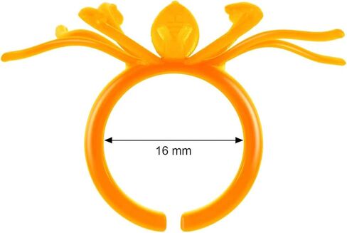120 Pieces Spider Rings Halloween Rings Plastic Spider Cupcake Topper Bulk Costume Accessories Halloween Party Favors in Saudi Arabia