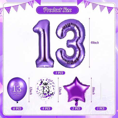 Purple 50th Birthday Balloons Decorations 40 Inch Number 50 Birthday Foil Balloons Star Balloons Happy 50th Birthday Confetti Latex Balloons for Women Men 50th Birthday Anniversary Party Supplies in Saudi Arabia