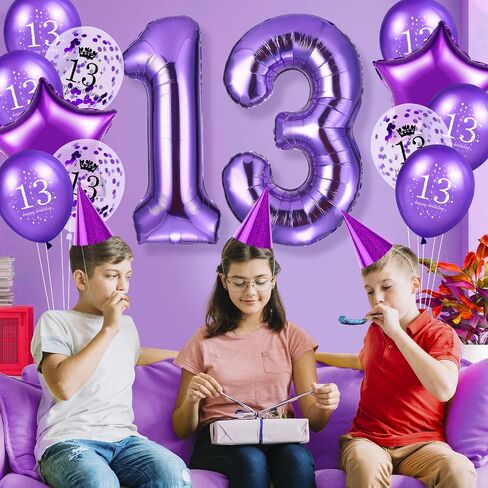 Purple 50th Birthday Balloons Decorations 40 Inch Number 50 Birthday Foil Balloons Star Balloons Happy 50th Birthday Confetti Latex Balloons for Women Men 50th Birthday Anniversary Party Supplies in Saudi Arabia