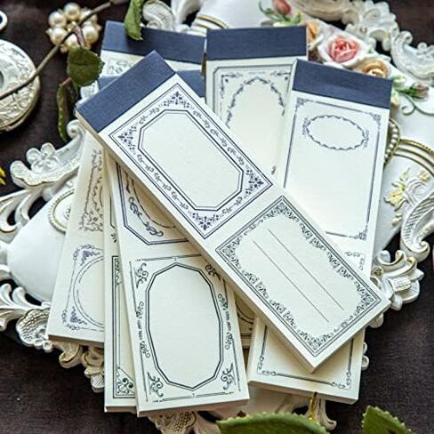 Alideco 400PCS Scrapbook Paper Notage Message Notes Porder Scrapbooking Paper for Journaling Supplies ، ورقة حرفة زخرفية للمجلات غير المرغوب فيها (Baizhantingzhihua) in Kuwait