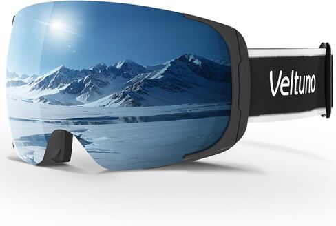 نظارات التزلج للرجال والنساء البالغين والشباب، نظارات OTG على الجليد مضادة للضباب، نظارات الثلج للحماية من الأشعة فوق البنفسجية رؤية واسعة in Kuwait