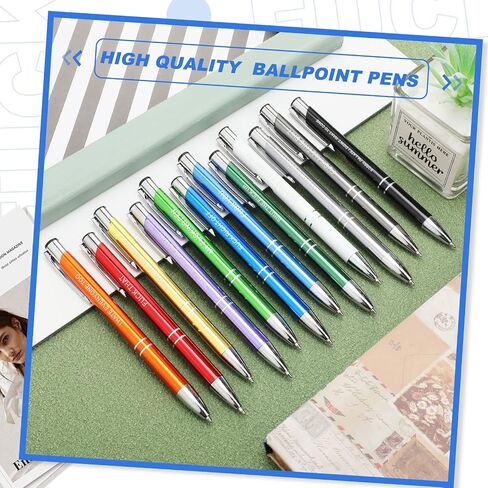 24 Snarky Office Pens Funny Ballpoint Pens Black Ink Pens Work Sucks Pen Set Insulting Complaining Quotes Pen Negative Passive Novelty Gifts for Colleague Coworker Gifts, Vibrant Color(Vibrant) in Saudi Arabia
