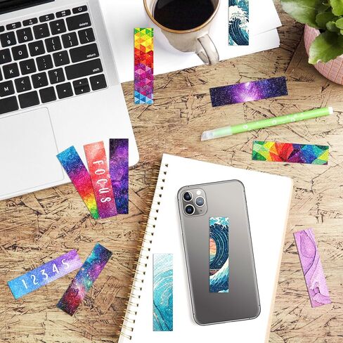 50PCS Calm Strips for Anxiety Sensory Stickers Calm Stickers for Relieve Adults Kids Teens Fidgets Stress Office&Classroom Supplies Anxiety Relief Items with Tactile Textured Surface Patterns(Multi) in Saudi Arabia