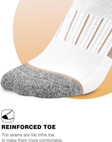 Amutost Ankle Socks Womens Athletic Running Comfort No Show Socks Cushioned 3-6Pairs in Kuwait