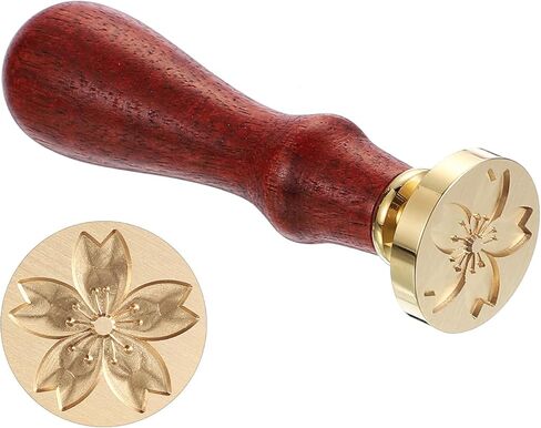 Patikil Cherry Blossoms Seal Seal Seal Seal ، ختم زهرة ختم الشمع الكلاسيكي الرجعية القابلة للإزالة. in Saudi Arabia
