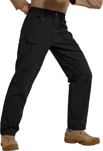 Men's Quick Dry Cargo Pants Water Resistant Tactical Pants Lightweight Stretch Outdoor Work Hiking Pants in Saudi Arabia