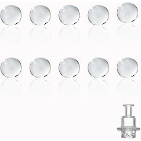 6mm Non Porous Glass Decorative Beads Plate Plant Filler Beads, Flower Plate Vase Plate Plant Filler Decorations Craft Jewelry Decorations, Pack of 10