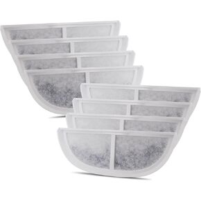 8 Pack Filters for Pet Water Fountain Compatible with eufy Pet Water Fountain for Pet Automatic Water Dispensers, Triple Filtration System for Dogs and Cats (White, 8 Pack)