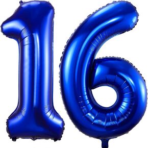 Navy Blue Number 8 Balloons,40 Inch Dark Blue 8 Birthday Balloon Large Foil Mylar Number Digital Balloons for Birthday Party Graduation Baby Shower Anniversary Decorations