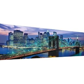 YALKIN 5D Large Diamond Painting Kits for Adults (35.43x11.8inch), Full Round Drill Brook Bridge Pictures Arts Paint by Diamonds Kits Diamond Art Kits for Home Wall Decor Relax Gift