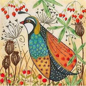 Bothy Threads Embroidery Kit - Partridge