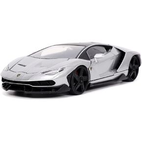 Jada Lamborghini Centenario Gray Metallic with Black Top Hyper-Spec Series 1/24 Diecast Model Car