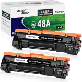 48A Toner Cartridge Replacement for HP 48A CF248A 248A Compatible for HP Laserjet Pro M15w M15a M16a M16w Laserjet MFP M28w M28a M29a MFP M29w M14 M17 M30w M31w Printer Ink (Black, 2-Pack)