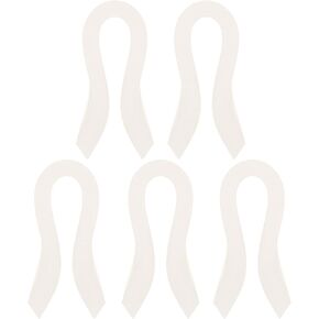 PATIKIL Quilling Strips Paper 600pcs 0.06"(1.5mm) 39cm Origami Paper Quilling Strip for Art DIY Hand Craft Christmas Metallic Creamy White