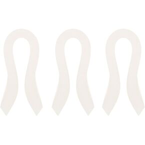 PATIKIL Quilling Strips Paper 600pcs 0.06"(1.5mm) 39cm Origami Paper Quilling Strip for Art DIY Hand Craft Christmas Metallic Creamy White