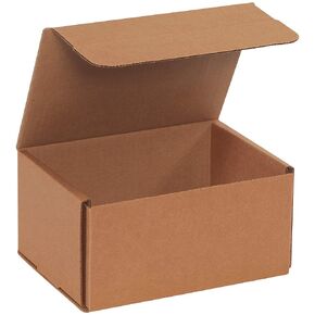 Aviditi Brown/Kraft Corrugated Cardboard Mailer Box, 8" L x 6" W x 4" H, Pack of 50, Crush-Proof, for Shipping and Mailing UPS, USPS and FedEx
