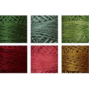 Valdani Thread Sampler Set - 6 Colors (Rustic Blues)