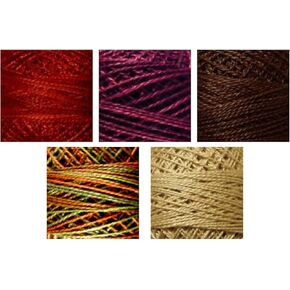 Valdani Thread Sampler Set - 6 Colors (Rustic Blues)