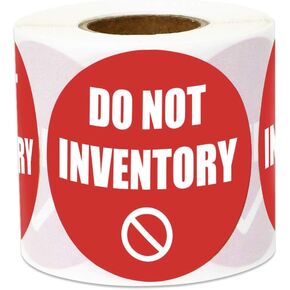 Quality Hold Stickers - Bright Red Labels for Quality Control, Inspection, and Warehouse Management - 300 Count Roll, 2 Inch Circle Dot Stickers