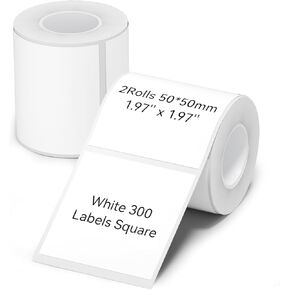 NIIMBOT Thermal Label Maker Paper 40×30 mm Clear 2Packs for B1 B21 B31 K3 Label Maker