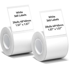 NIIMBOT Thermal Label Maker Paper 40×30 mm Clear 2Packs for B1 B21 B31 K3 Label Maker in Kuwait