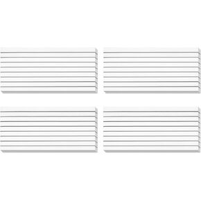 PATIKIL 200 Sheets Lined Transparent Sticky Notes, 3"x5" Self-Adhesive Reminder Memo Tabs for Aesthetic Supplies Office Supplies College Assorted Colors