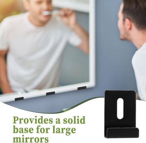 6 أجهزة كمبيوتر أقواس المرآة للتعليق على الحائط ، الفولاذ المقاوم للصدأ U جدار مثبتة على الحائط شمح قوس معدة مع مرآة الثقيلة المسمار أجهزة التثبيت لإطار الصورة ، لوحة الإعلانات ، وجدار السيراميك in Kuwait