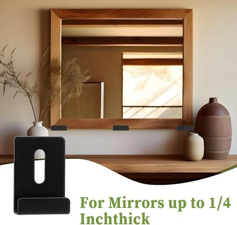 6 أجهزة كمبيوتر أقواس المرآة للتعليق على الحائط ، الفولاذ المقاوم للصدأ U جدار مثبتة على الحائط شمح قوس معدة مع مرآة الثقيلة المسمار أجهزة التثبيت لإطار الصورة ، لوحة الإعلانات ، وجدار السيراميك in Kuwait