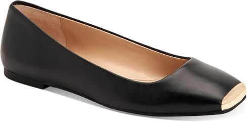 Alfani Womens Neptoon Faux Leather Square Toe Ballet Flats Brown 9 Medium (B,M) in Kuwait