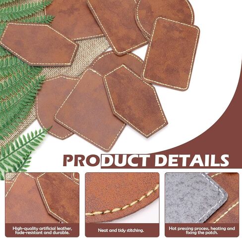 80pcs Blank Leather Patches for Hats, Faux Leatherette Patches with Adhesive, Blank Patches for Embroidery Sew Clothing Jackets Backpack (80) (80) in Kuwait