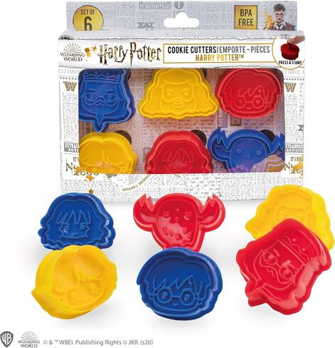 Cinereplicas Harry Potter - Cookie Stamps - مجموعة من 5 - رسمي - جميع Hogwarts House in Saudi Arabia