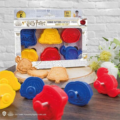 Cinereplicas Harry Potter - Cookie Stamps - مجموعة من 5 - رسمي - جميع Hogwarts House in Saudi Arabia