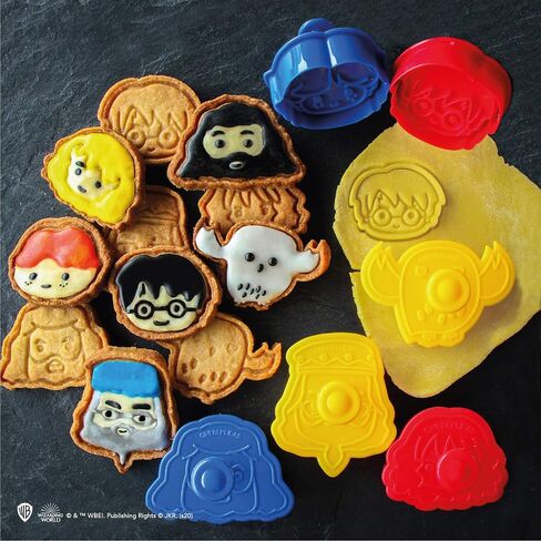 Cinereplicas Harry Potter - Cookie Stamps - مجموعة من 5 - رسمي - جميع Hogwarts House in Saudi Arabia